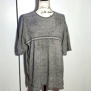 Summa - Mens black/Gray flecked Silk Dress Shirt Office/Evening wear Sz. XL